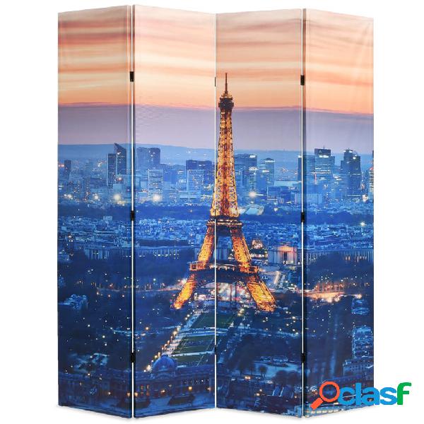 vidaXL Biombo divisor plegable 160x170 cm París de noche