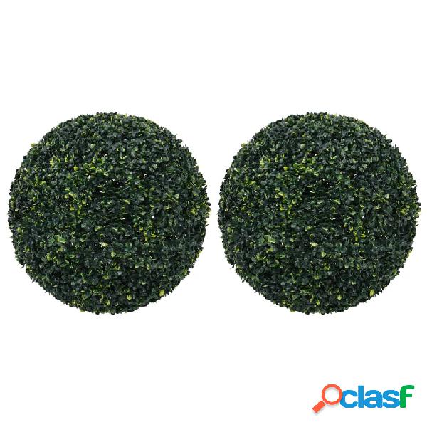 vidaXL Bolas de boj artificial 2 unidades 52 cm
