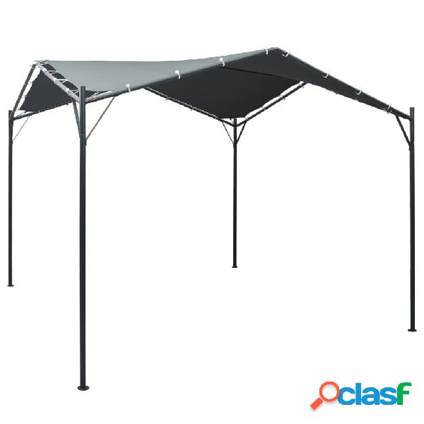 vidaXL Cenador carpa de acero gris antracita 3x3 m