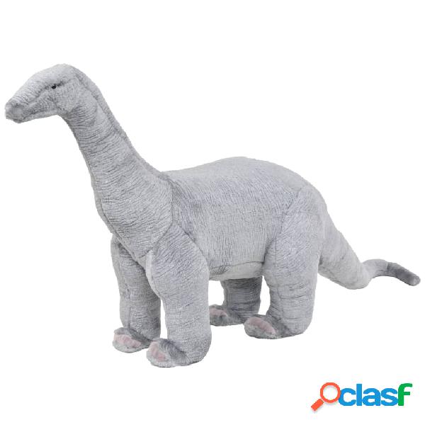vidaXL Dinosaurio Brachiosaurus de peluche de pie gris XXL