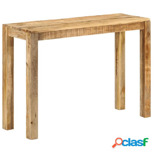 vidaXL Mesa consola de madera de mango rugosa 110x35x76 cm