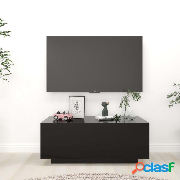 vidaXL Mueble para TV aglomerado negro 100x35x40 cm
