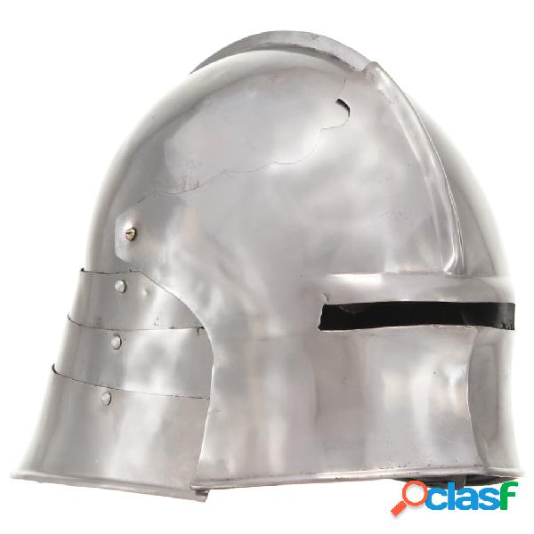 vidaXL Réplica de casco de caballero medieval antiguo LARP