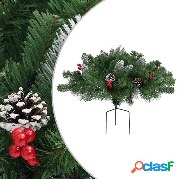 vidaXL Árbol de Navidad artificial de camino verde 40 cm