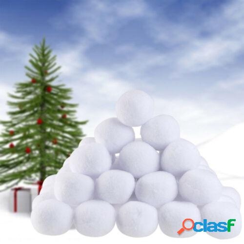 100 piezas 70 mm bolas de nieve navideñas de simulación