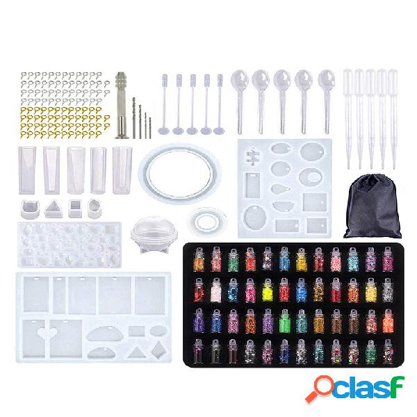 148/160/184 Uds Silicona moldes de resina de fundición y