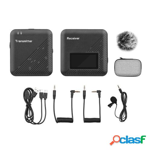 2.4G Mini Sistema de Micrófono Lavalier Inalámbrico