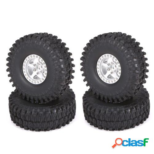 4PCS Crawler RC Neumáticos con borde de metal compatibles