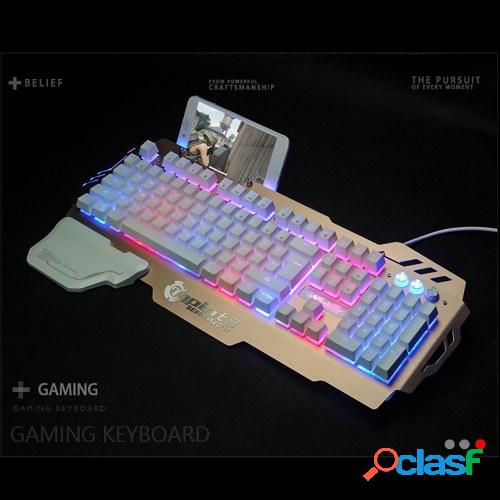 7pin PK-900 Gaming Keyboard teclado de la computadora de