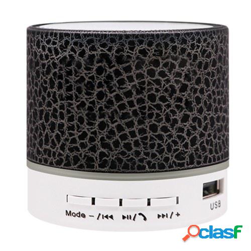 A9 grieta patrón Mini altavoz luz colorida soporte U disco