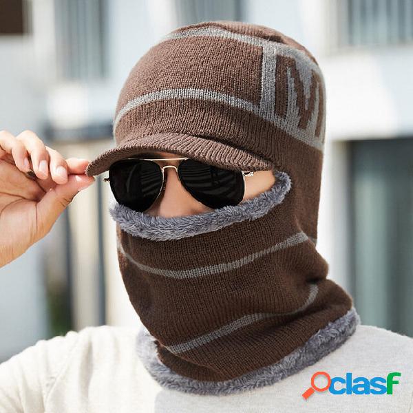 Abrigo para hombre Sombrero Bufanda Sombrero Con gorra de