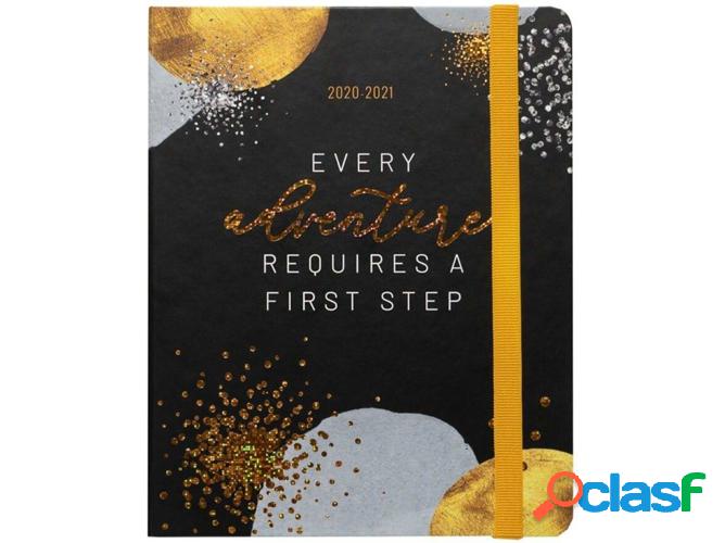 Agenda GLITTER Premium (2020/2021 - 16x20 cm - Inglés -