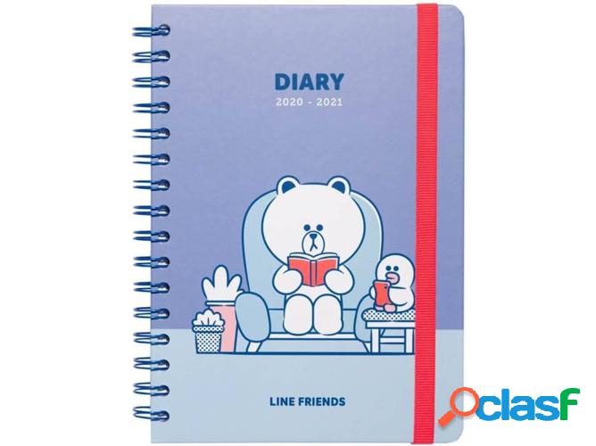 Agenda LINE FRIENDS (A5 - 2020/2021 - 15.5x21 cm - Semanal)