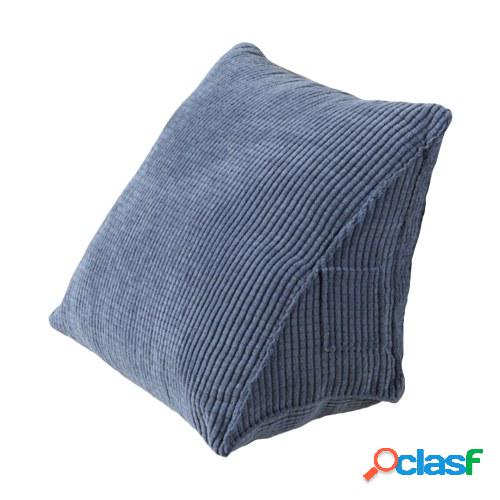 Almohada triangular Cómoda almohada de lectura con bolsillo