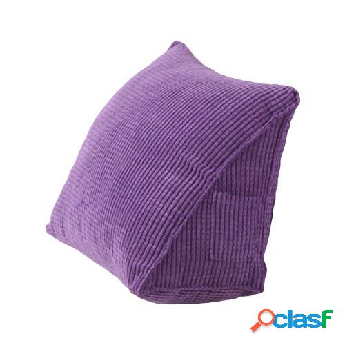 Almohada triangular Cómoda almohada de lectura con bolsillo