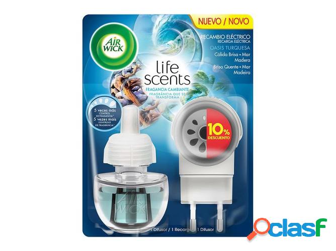 Ambientador Eléctrico AIR WICK Life Scents Oasis Turquesa