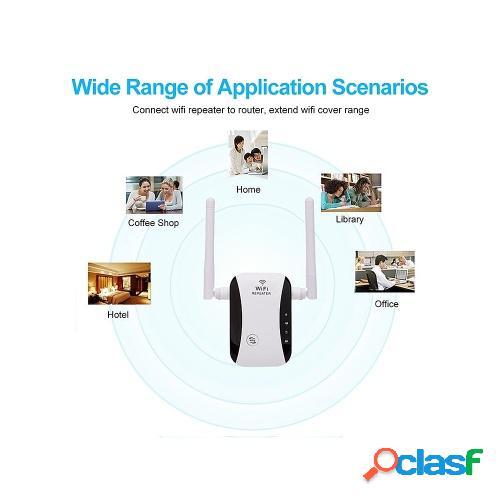 Amplificador de señal WiFi repetidor inalámbrico 300M