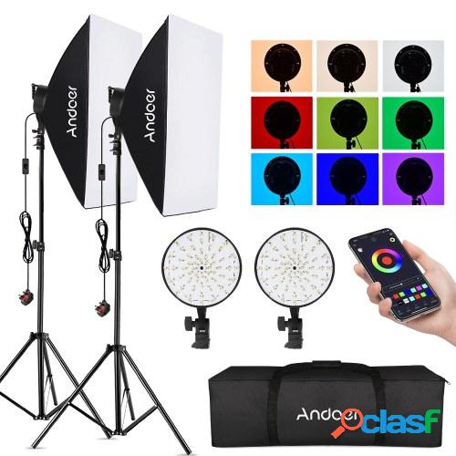 Andoer Studio Photography Kit de iluminación de caja de luz