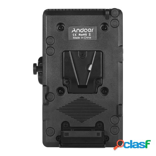 Andoer V Mount V-Lock Adaptador de placa de batería Sistema