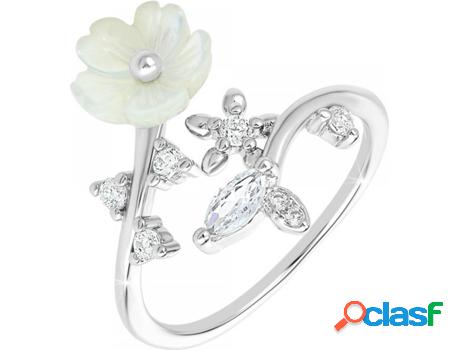 Anillo SC_CRYSTAL Zirconia (bañado a rodio - ajustable)