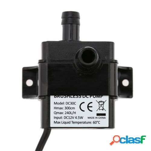 Anself DC12V 4.5W Micro bomba de aceite de agua sin