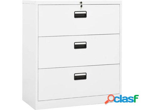 Archivador VIDAXL Blanco (90 x 46 x 103 cm - Acero)