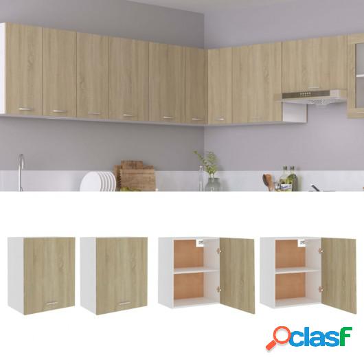 Armarios de cocina 2 uds de aglomerado roble sonoma 50x31x60