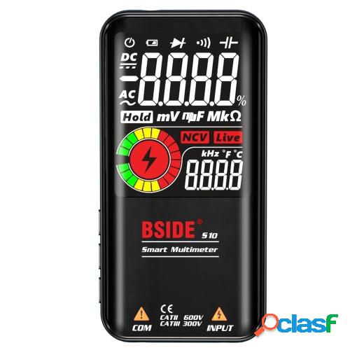 BSIDE S10 Multímetro inteligente de 9999 cuentas Pantalla