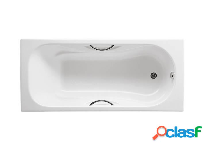 Bañera de fundición Roca rectangular con fondo
