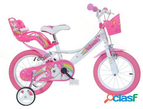 Bicicleta UNICORN Rosa (Edad Minima: 5 años - 16")
