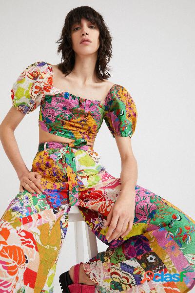 Blusa cropped M. Christian Lacroix