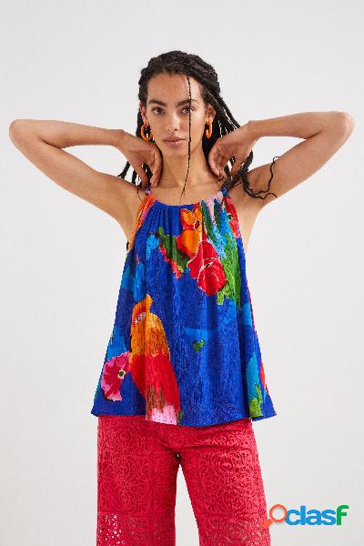 Blusa halter tropical