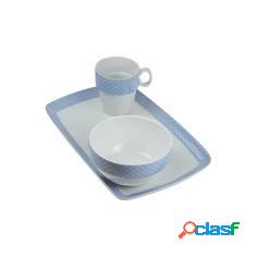 Bol desayuno Ambit Mini topos azul