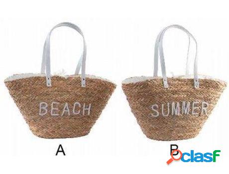 Bolso HOGAR Y MÁS Mimbre Natural Para Playa (60x16x30cm)