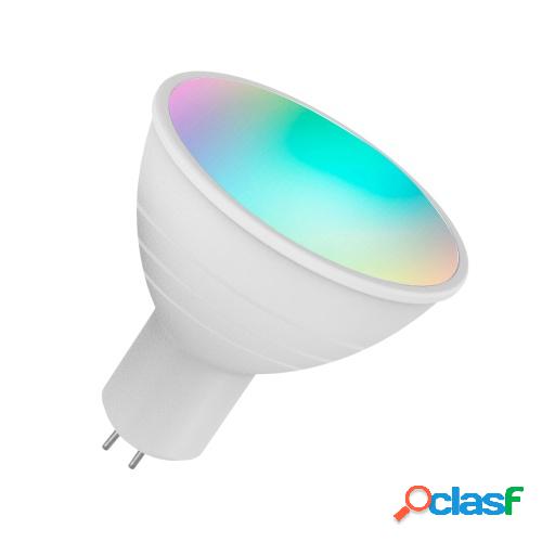 Bombilla de luz inteligente WiFi GU10 RGBW 6W LED Lámpara