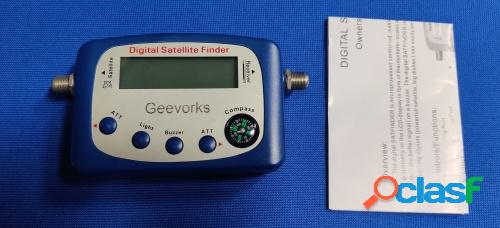 Buscador de señal de satélite Geevorks Medidor de buscador