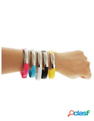 CABLE HT USB / LIGHTNING TIPO PULSERA BLACK