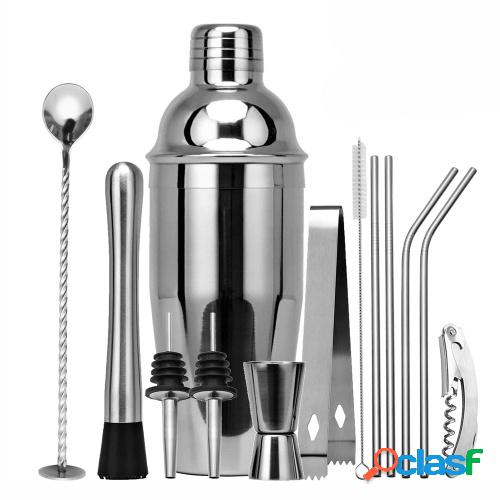 CG1207 13PCS 304 Juego de coctelera de acero inoxidable
