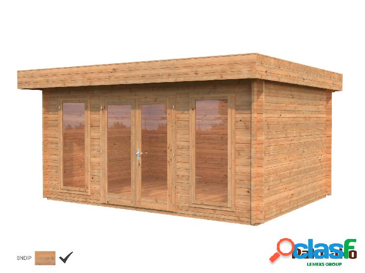 Cabaña de madera Palmako Bret 14.8m2 Marrón