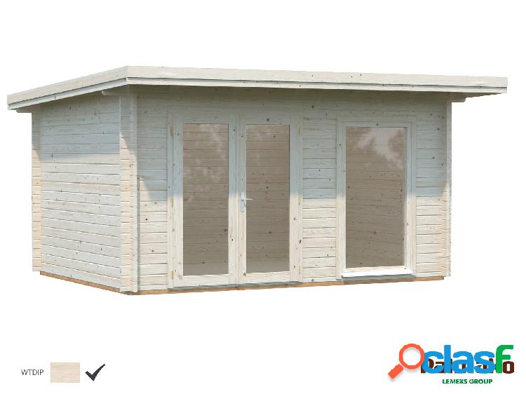 Cabaña de madera Palmako Heidi 11.7m2 Blanco Claro