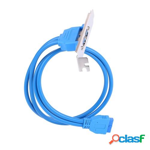 Cable de soporte PCI de doble puerto USB 3.0 Placa base a la