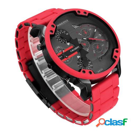 Cagarny 6830 Cuarzo Hombre Reloj Moda única Deporte Casual
