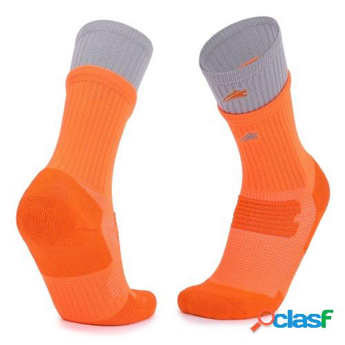 Calcetines deportivos unisex con puño acanalado doble que