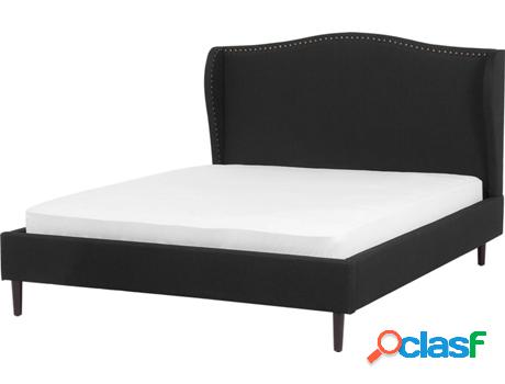Cama Colmar (Negro - Poliéster -215x150x107 cm)
