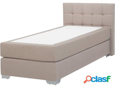Cama Individual Admiral (Beije - Poliéster -212x99x96 cm -