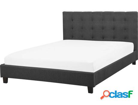 Cama La Rochelle (Gris - Poliéster -218x147x109 cm)