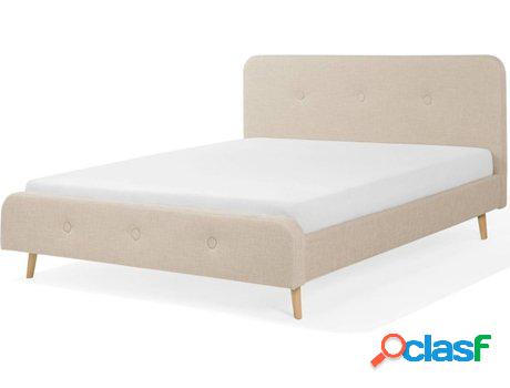 Cama Rennes (Beije - Poliéster -221x172x108 cm)