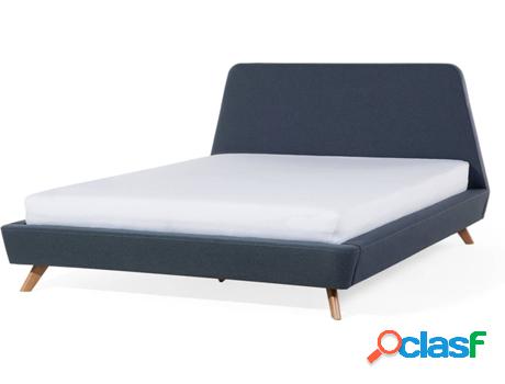 Cama Vienne (Azul - Poliéster -220x180x103 cm)