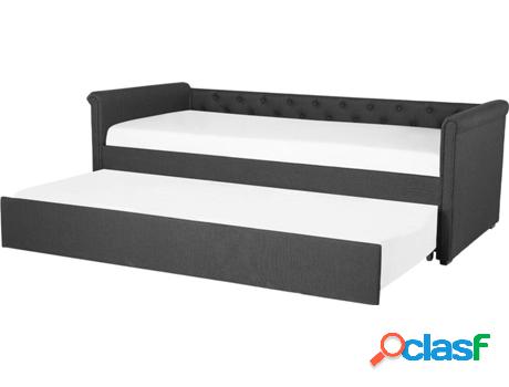 Cama supletoria Libourne (Gris - Poliéster -184x220x75 cm)