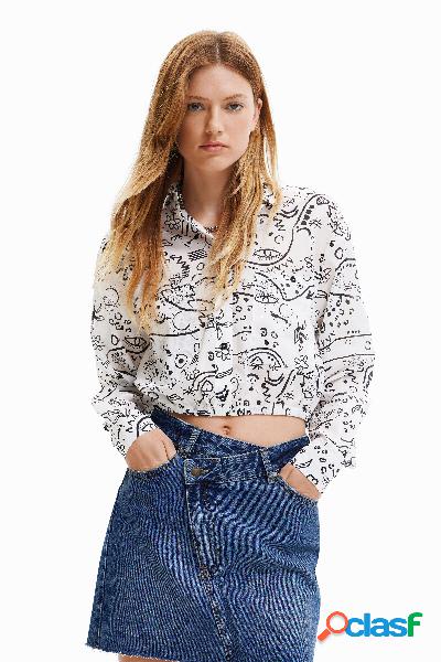 Camisa estampado dibujos handmade